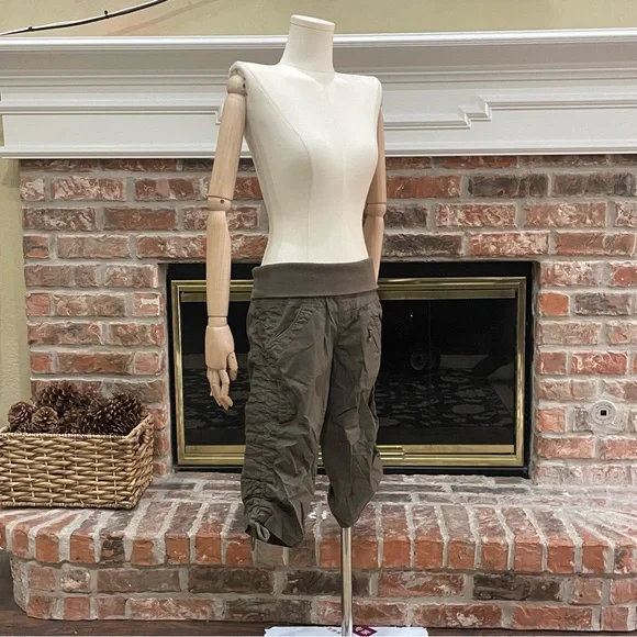 Vintage Y2K Jolt army green ruched capri pants / JR 5 / Excellent condition - Picture 10 of 13